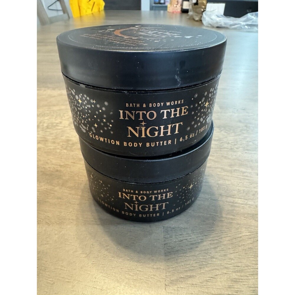 Bath & Body Works Into The Night Whipped Glow-Tion Glowtion 6.5 oz-2 Brand New